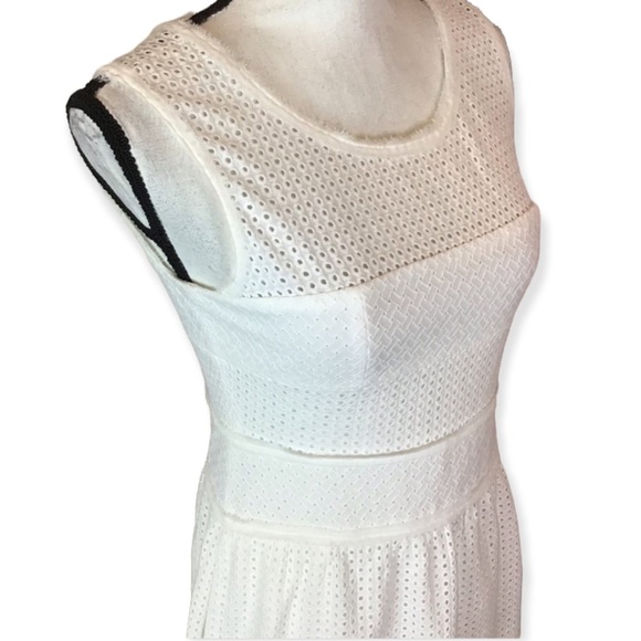 Altar'd State White Eyelet Dress Fit and Flare Size Medium - Picture 5 of 8